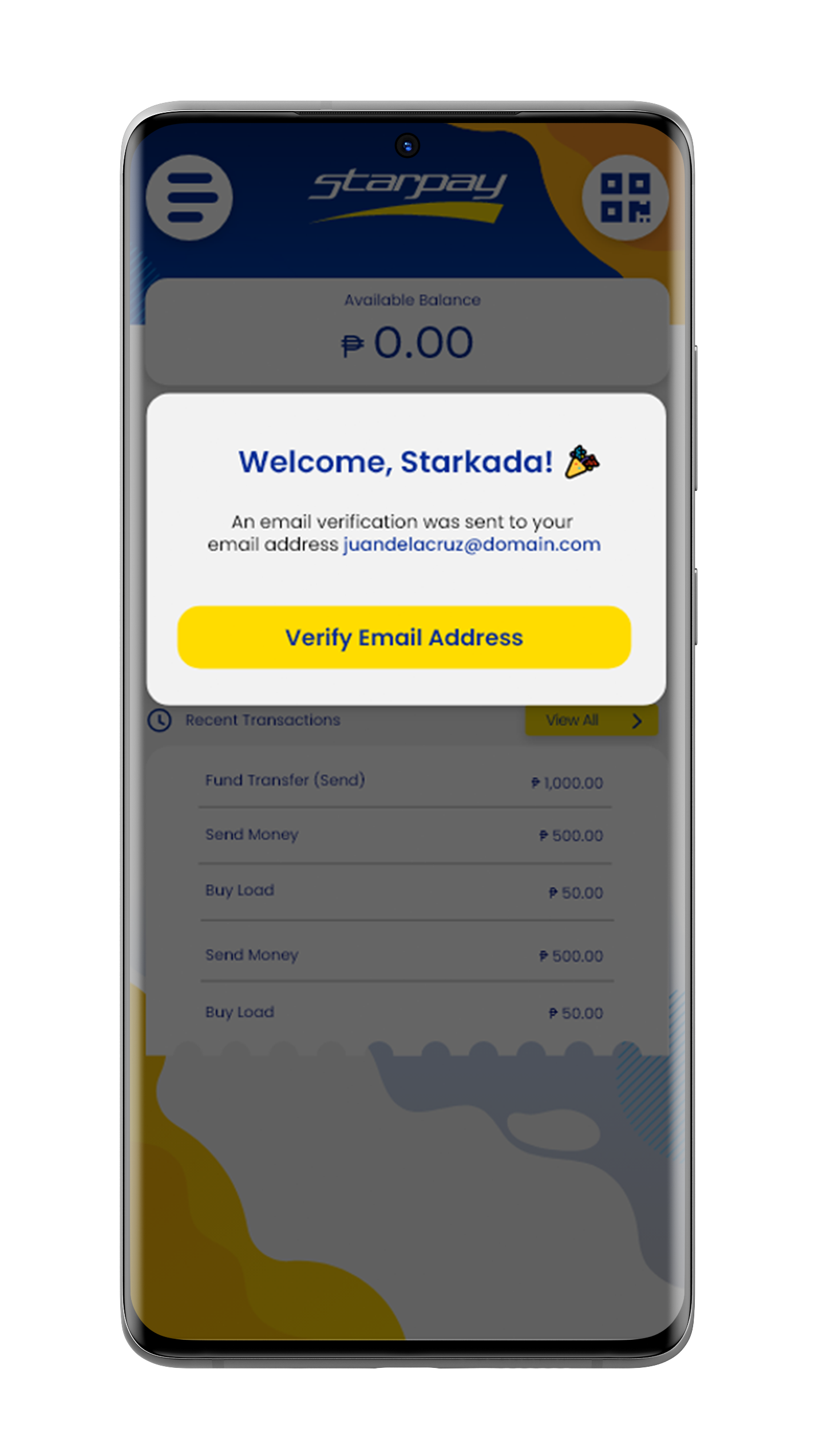 Verify Email Address Starpay verify-email-address-starpay